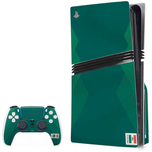 Mexico Soccer Flag PS5 Pro Disk Bundle  Skin